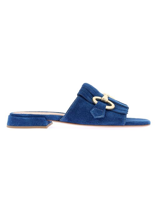 sabot da donna in camoscio blu CHAMP DE FLEURS | 04.20Z